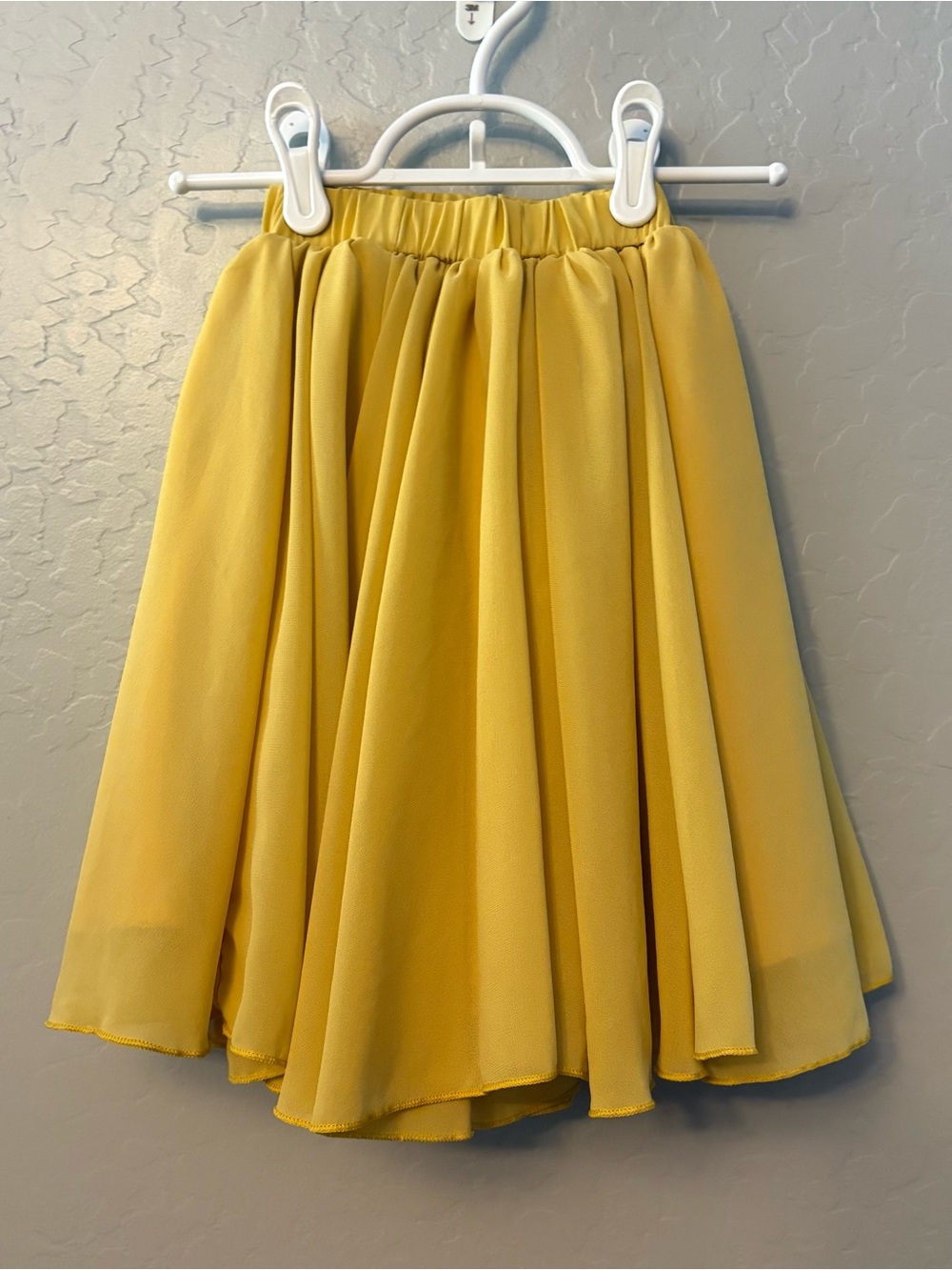 Bailey's Blossoms mustard yellow aurora maxi twirly skirt size 6-12 months